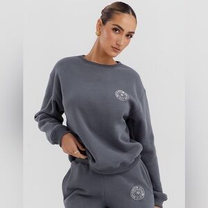 House of CB 'Haze' Slate Crew Neck Women’s Sweatshirt